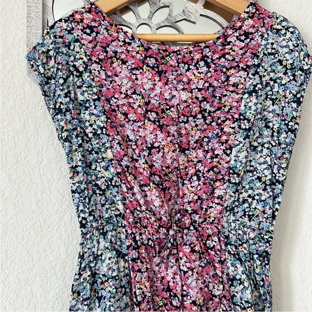GAP • Mixed Media Two Tone Patchwork Floral Cottagecore Coquette Stretch Dress